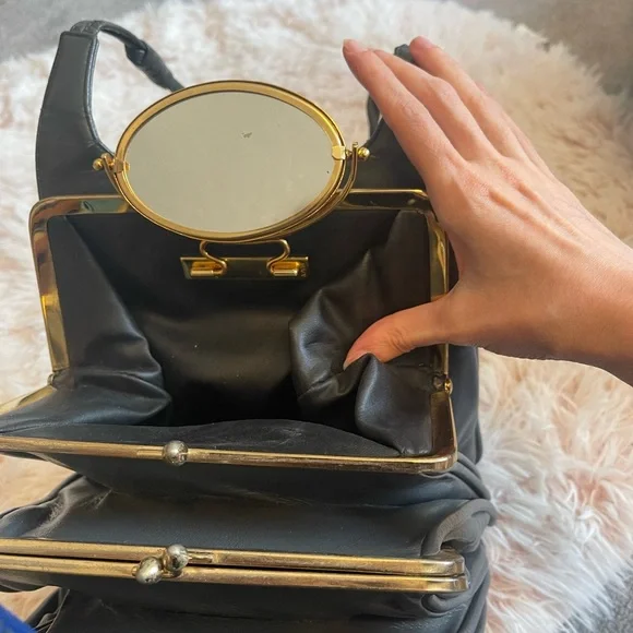 Dark gray Leather purse - Picture 7 of 12